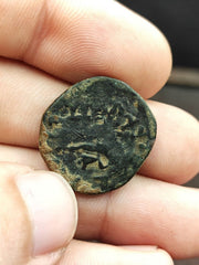 Ancient greek roman byzantine kushan coin green patina coin cn-5y