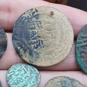 8 antique islamic coins himyar, abbasid, himyarite kingdom, ottoman empire