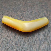 Rare Antique Yemeni, Middle Eastern Agate Bead | Natural Yellow Haqeeq, Eye Pattern, Pendant, Collectible Piece