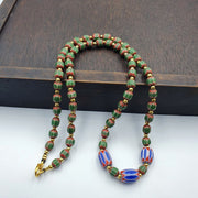 Venetian Style Trade Beads Vintage Mix Chevron Beads Necklace