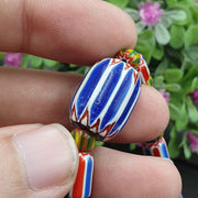 Ych-15 venetian inspired chevron beads necklace