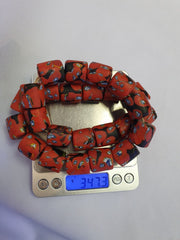 Venetian Inspired, Millefiori Mosaic Glass, 20Mm - 25-Piece Strand, 22 Inch | Vintage Moretti