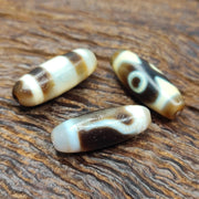 Lot 3 powerful unique patterns antique tibetan agate dzi bead amulet 126