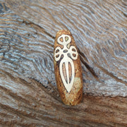 Tibetan himalayan jasper bead amulet