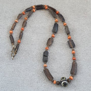 Antique roman era glass beads strand necklace #g3.