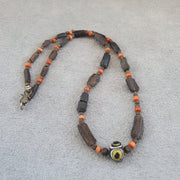 Antique roman era glass beads strand necklace #g3.