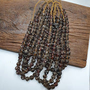 Vintage african trade beads skunk, venetian glass  beads necklace strand.