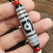 Antique vintage old himalayan indo tibetan agate beads unique pattern bracelet