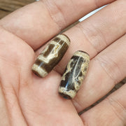 Lot 2 eye bead tibetan dzi bead old amulet agate tibet gzi pendant stb-6