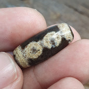 Lot 2 eye bead tibetan dzi bead old amulet agate tibet gzi pendant stb-6