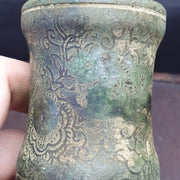 Carved with dragon decoration old chinese antiques jade snuff bottle,