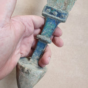 Ca.1000-800 bc ancient greek archaic period bronze sword with stone pomel #sw4