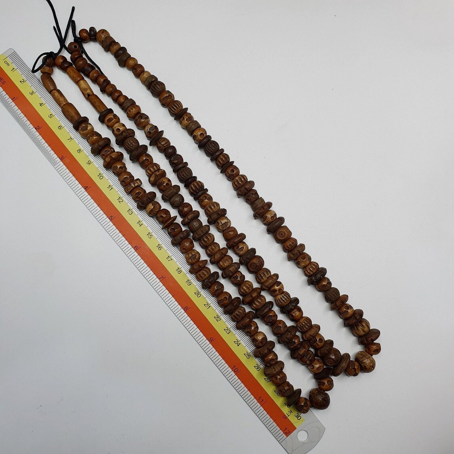 Vintage trade tibetan carving beads beaded necklace