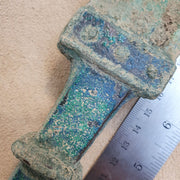 Ca.1000-800 bc ancient greek archaic period bronze sword with stone pomel #sw4