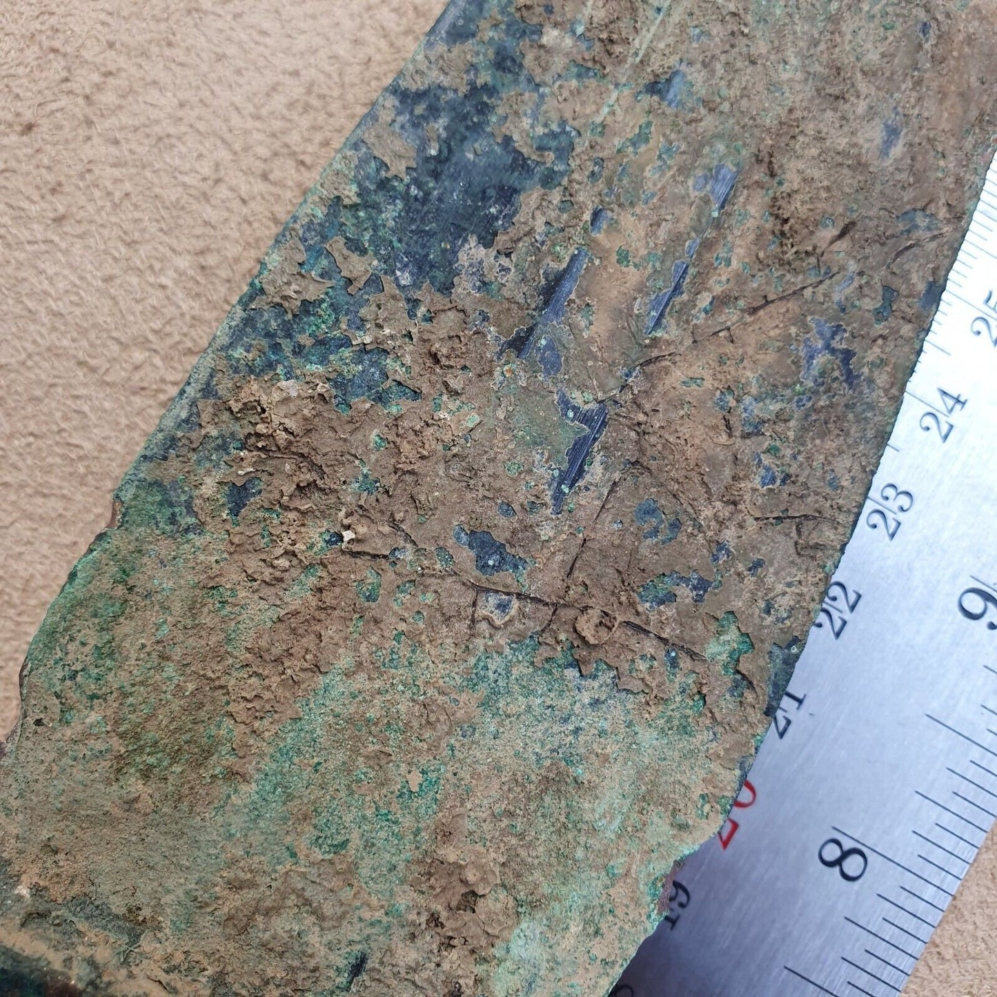 Ca.1000-800 bc ancient greek archaic period bronze sword with stone pomel #sw4