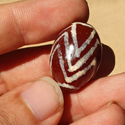 Exquisite antique tibetan etched agate bead: a rare gem from the past