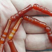 Carnelian african mali antique agate beads beaded strand Necklace