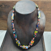 Vintage murano style trade beads necklace