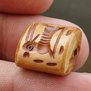 Antique vintage seal bead "mysterious animal intaglio stamp bne-2