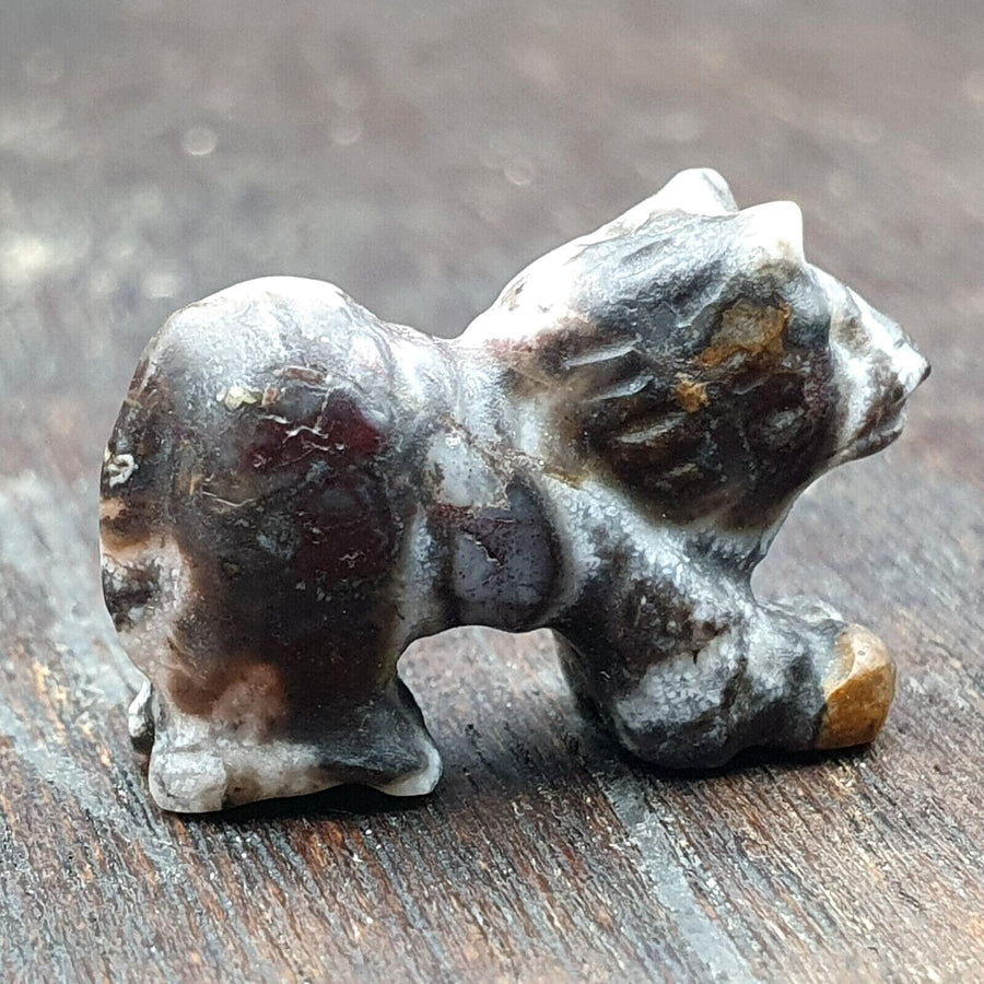 Ancient middle eastern animal figurine jasper amulet beads