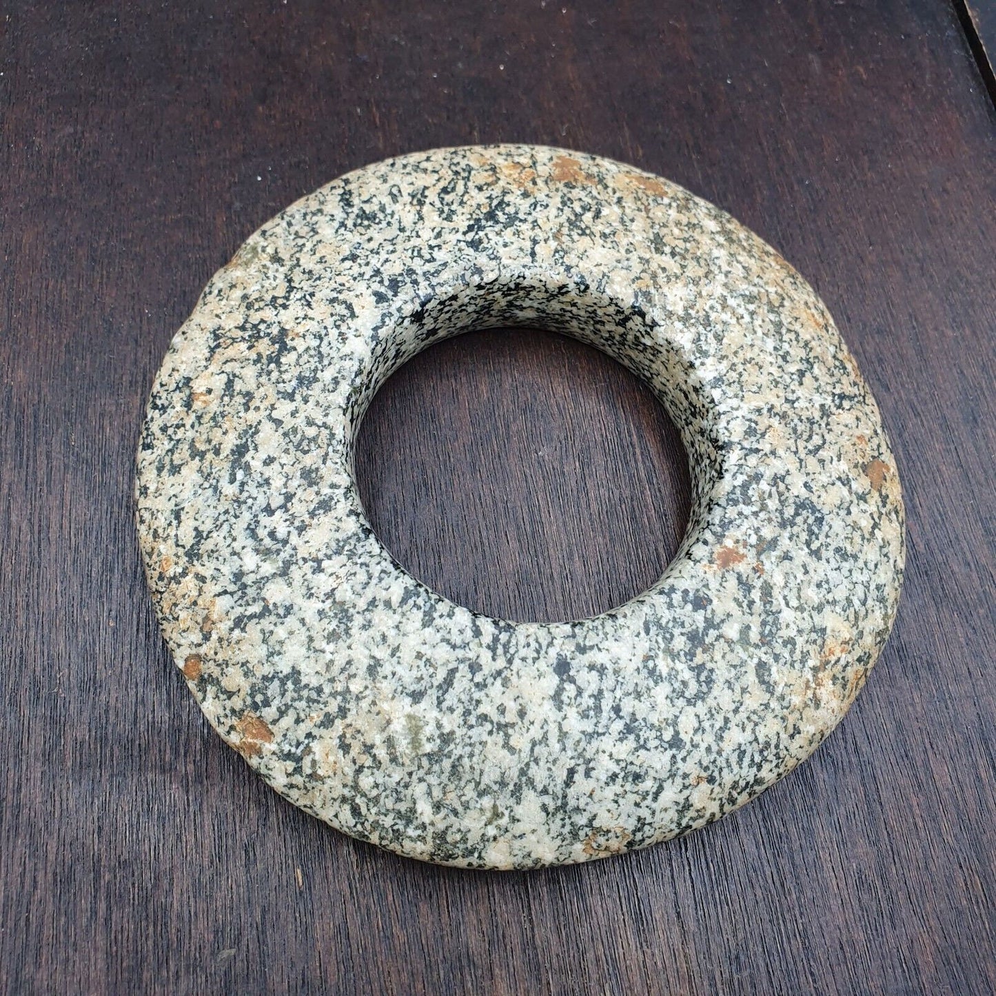 Ancient Afghan Jasper Stone Donut: Antique Collector Piece
