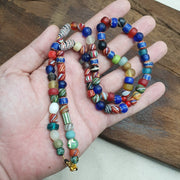 Vintage african and venetian style beads necklace #mx-5