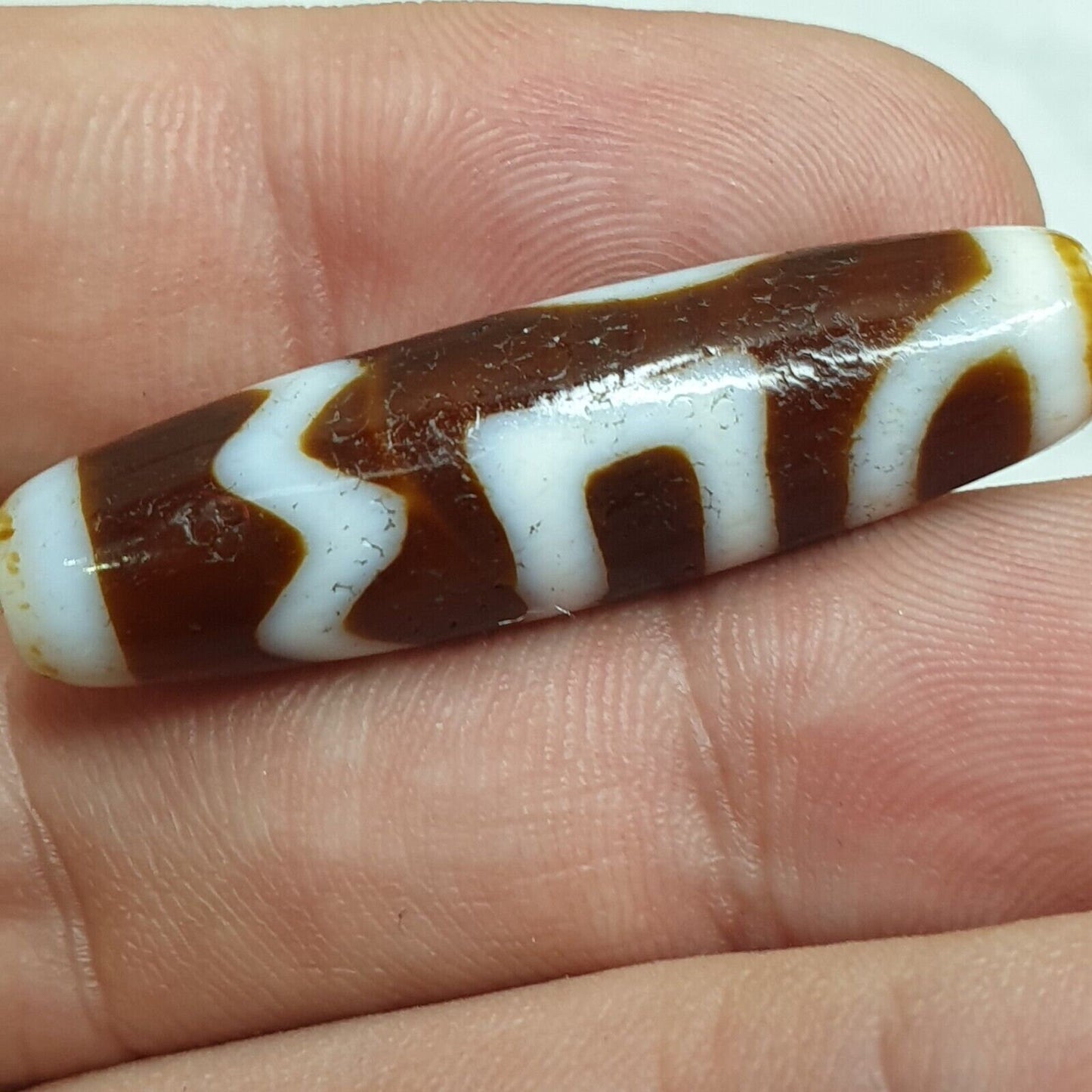 Tibetan himalayan sakor dzi agate stone dzi bead amulet