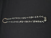 Venetian Inspired Beads, Vintage Skunk Inspired Thousand Eye Components, Handmade | Glass, Black | Mixed Sizes