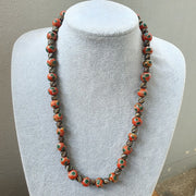 Vintage gabri eyes glass beads strand necklace.