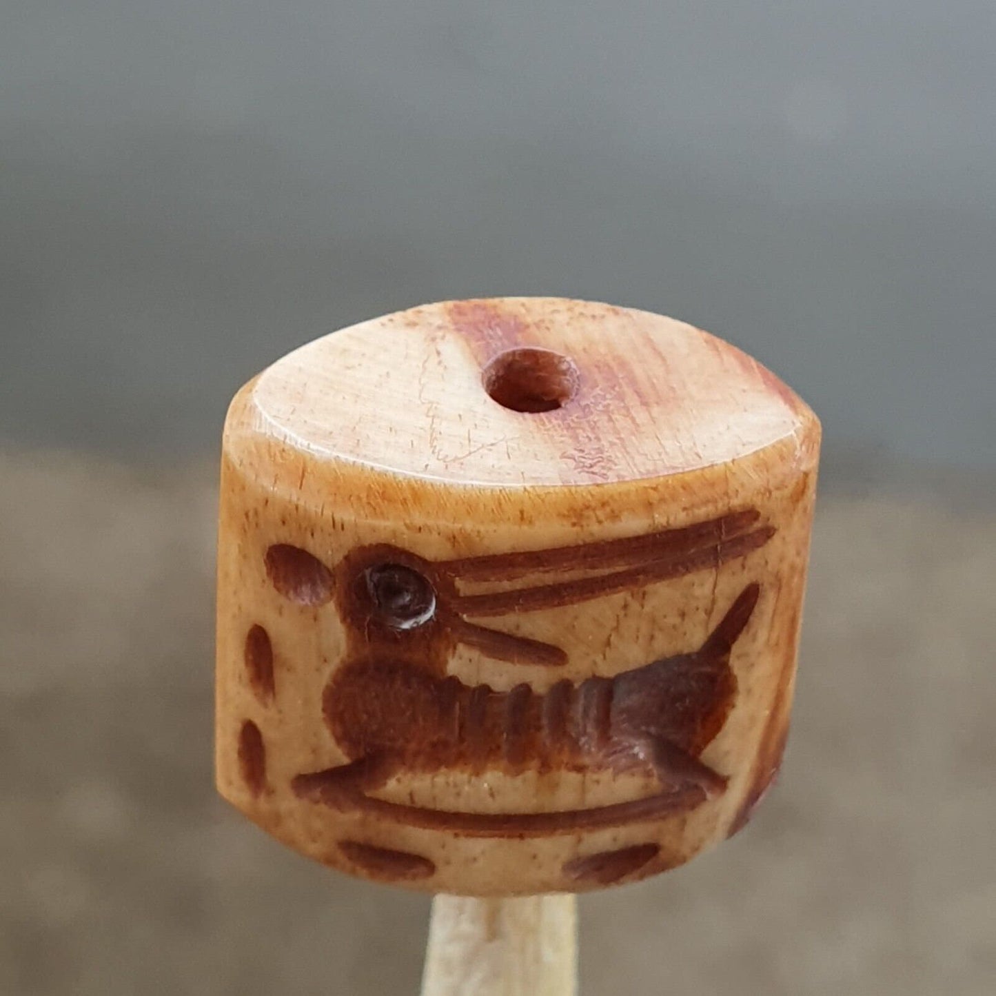 Antique vintage seal bead "mysterious animal intaglio stamp bne-2