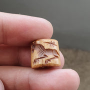Antique vintage seal bead "mysterious animal intaglio stamp bne-2