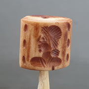 Antique vintage seal bead "unknown king, animal intaglio stamp bne-4