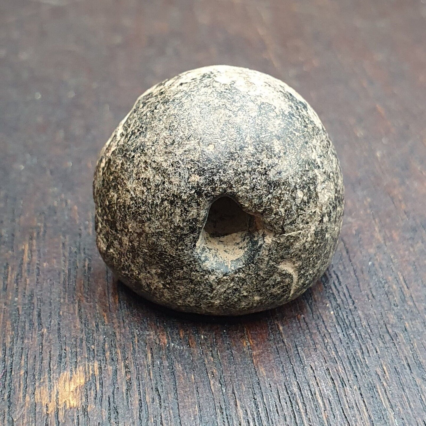Antique ancient roman period stone steal stamp bead broken