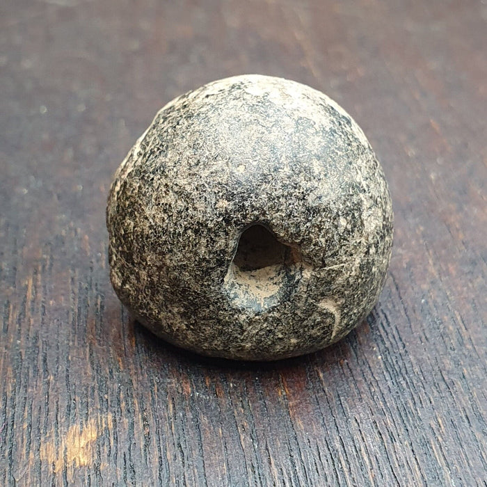 Antique ancient roman period stone steal stamp bead broken