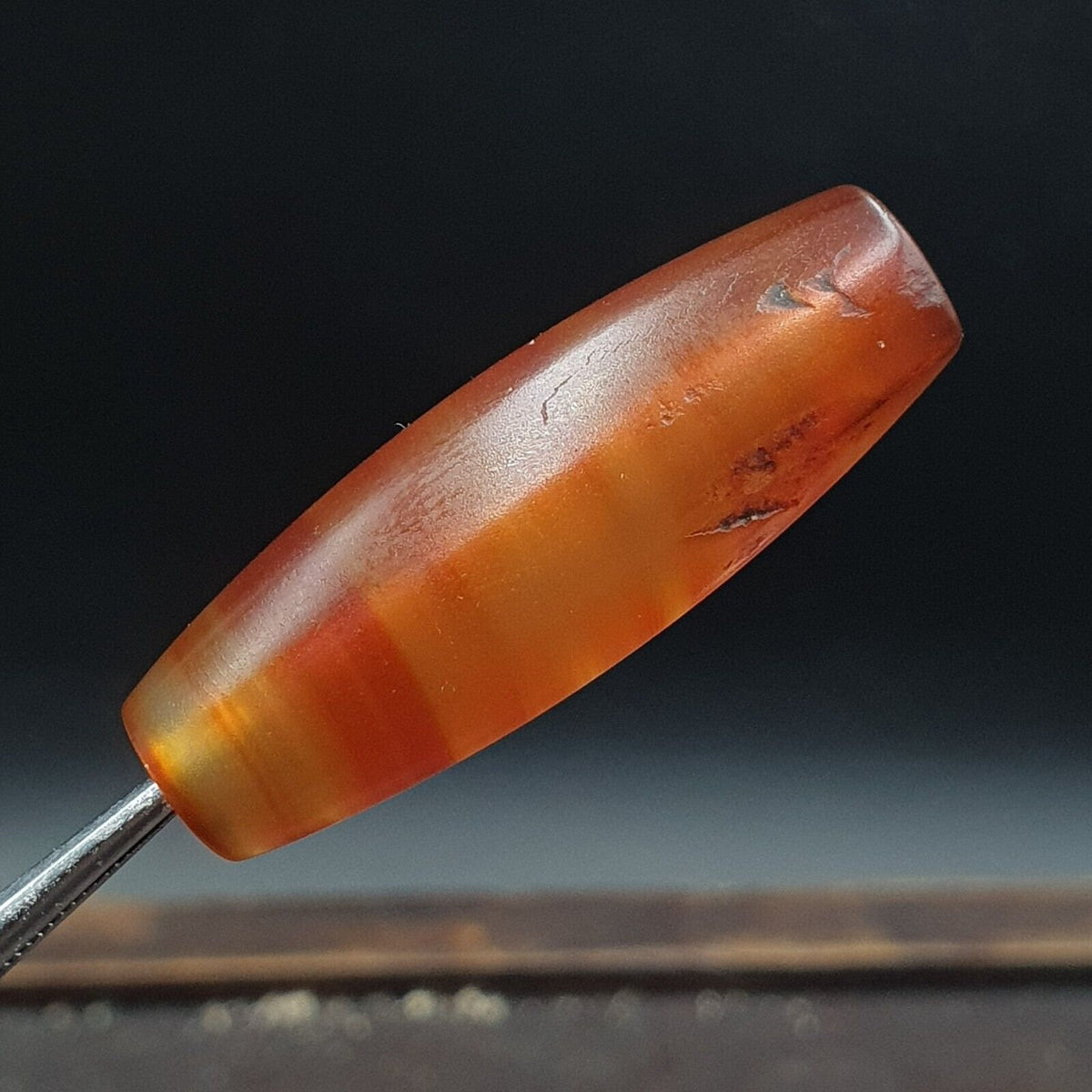Antique old african red agate traded agate bead afrd-5