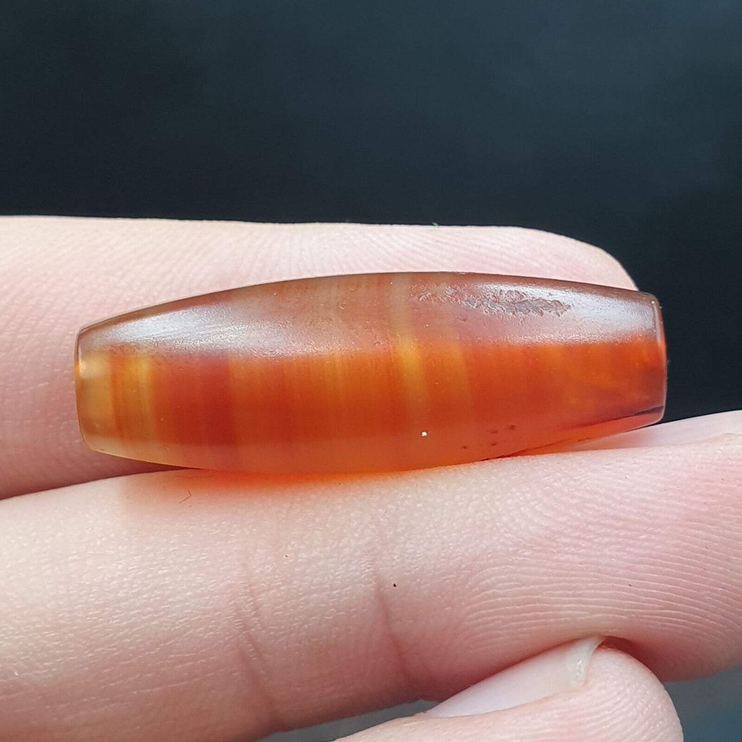 Antique old african red agate traded agate bead afrd-5