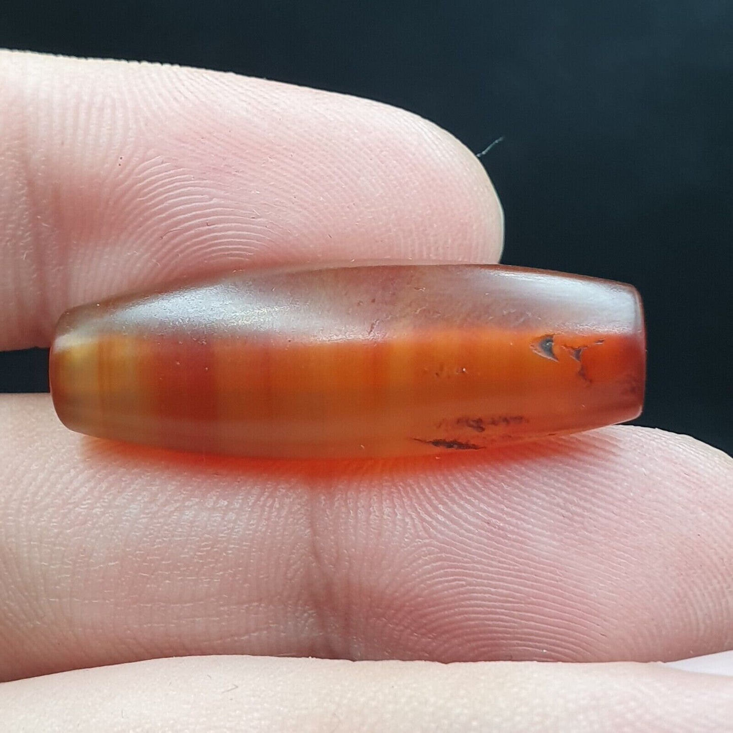 Antique old african red agate traded agate bead afrd-5