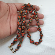 Vintage gabri eyes glass beads strand necklace.