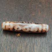 Rusted 7 eyes powerful himalayan indo tibetan agate dzi bead amulet