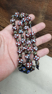 Thousand eyes venetian style beads necklace