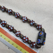 Thousand eyes venetian style beads necklace