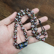 Thousand eyes venetian style beads necklace