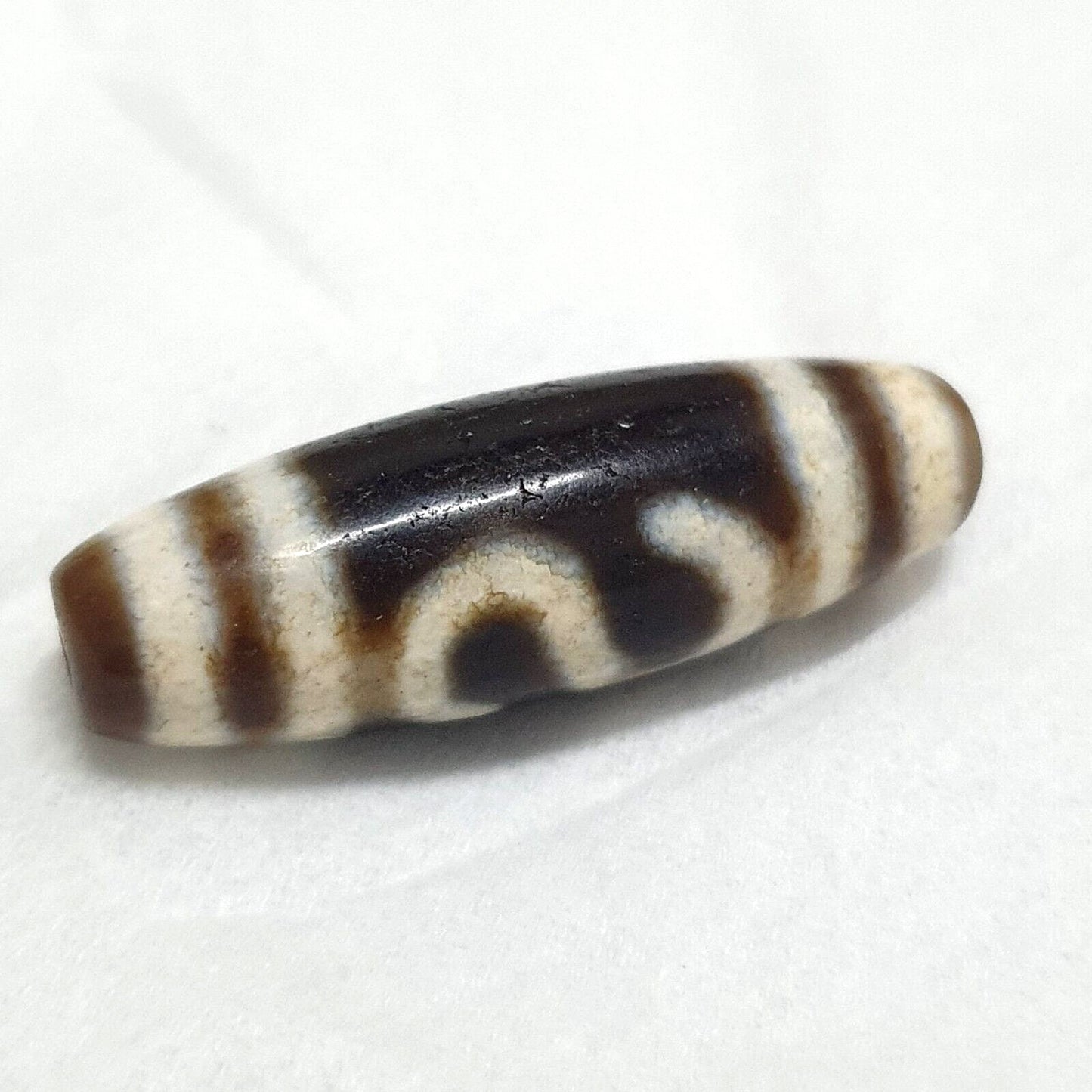 Nepalese indo tibetan vintage agate stone dzi amulet shd-s
