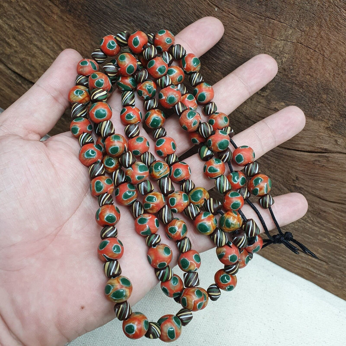 Gabri style thousand eyes venetian style beads strands