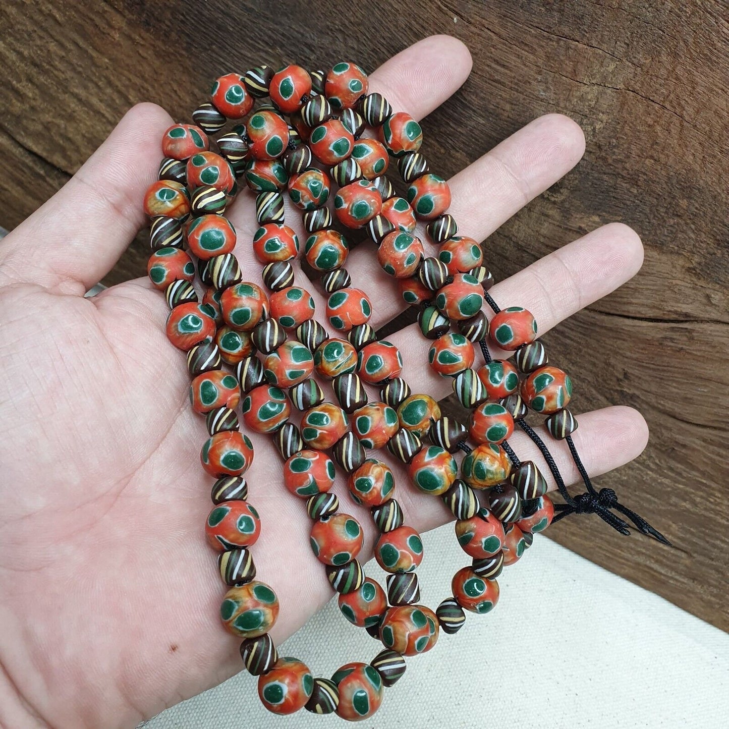 Gabri style thousand eyes venetian style beads strands