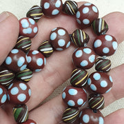 Thousand eyes venetian style beads necklace