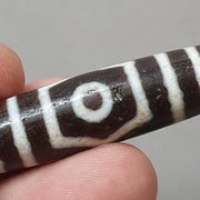 Vintage Tibetan Agate Dzi Bead Amulet - 4 Eye