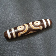 3 eyes bead tibetan dzi bead old amulet agate stone