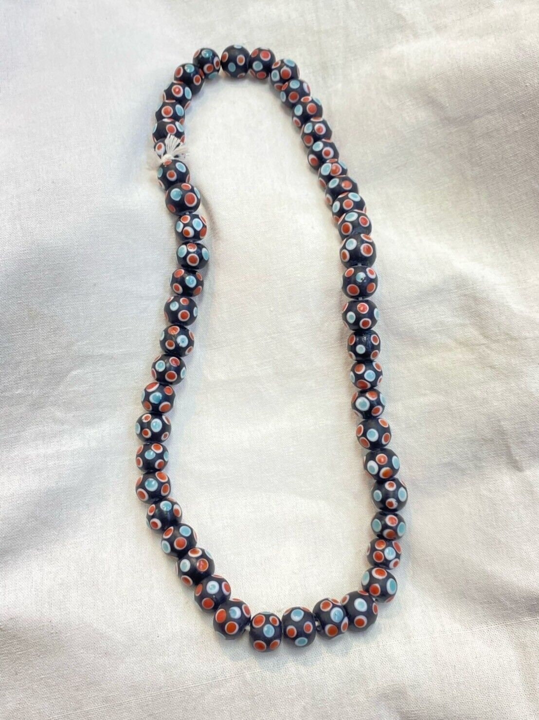 Vintage skunk hundred eyes glass beads 14mm approximately 90 beadsGift