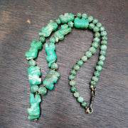 Vintage chinese tibetan jade carving jade animals melon shape necklaces